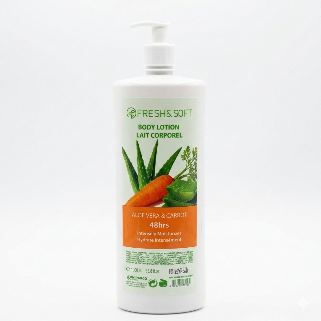 Fresh & Soft Lait de Corps Nourrissant - Carrote & Aloe Vera 