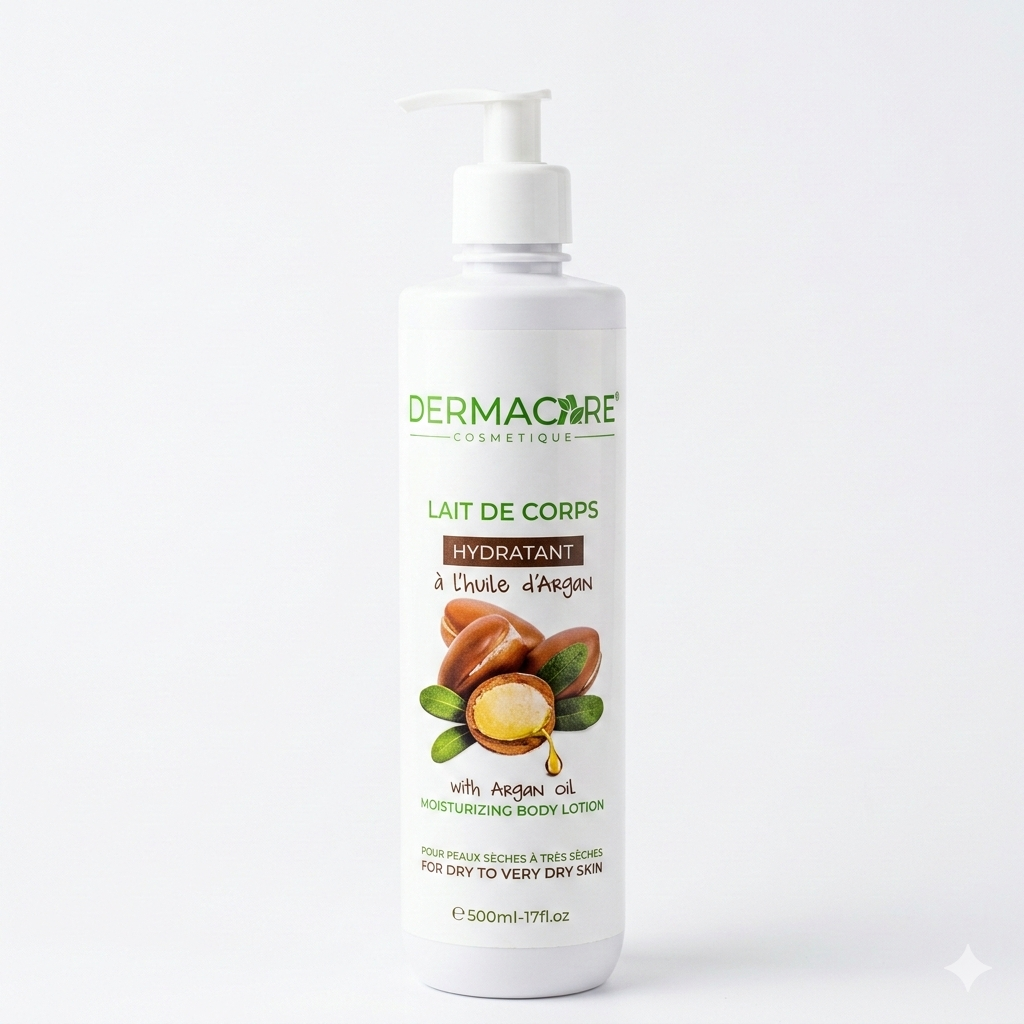 Dermacore Lait de Corps Hydratant - Huile d'Argan