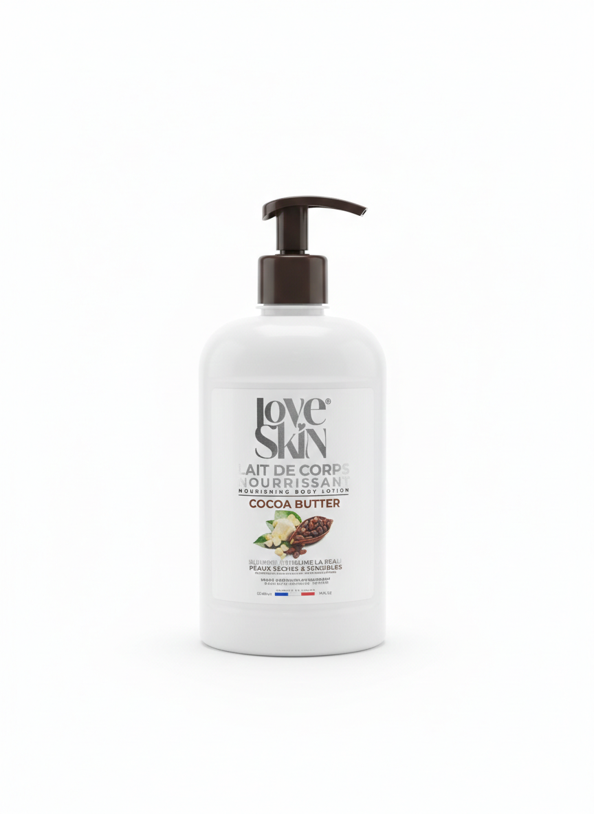 Love Skin Lait de Corps Nourrissant  - Beurre de Cacao