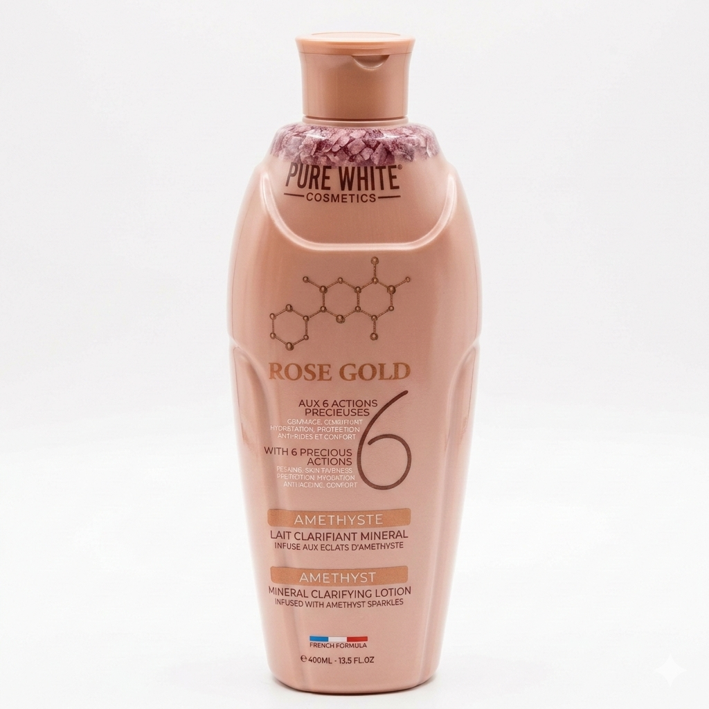 Rose Gold de Pure White Lait de Corps Clarifiant Minéral