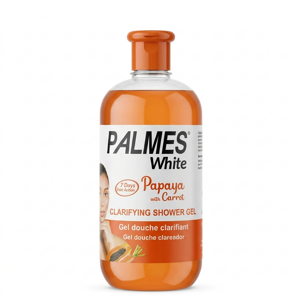 Palmes White Gel Douche Clarifiant  - Papaye