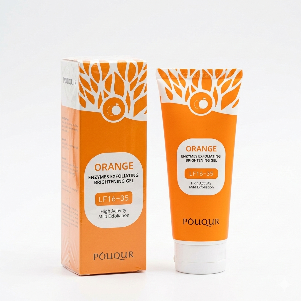 POUQUR Gel Exfoliant Éclaircissant aux Enzymes d'Orange