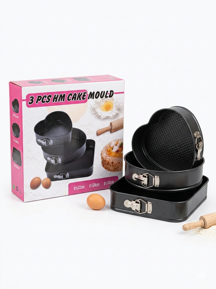 Kit Polyvalent trois Formes Incontournables — Cœur, Ronde et Carrée