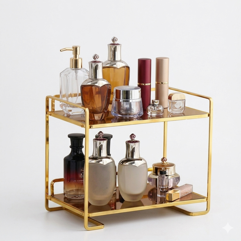 Présentoir Cosmétique à deux Niveaux 