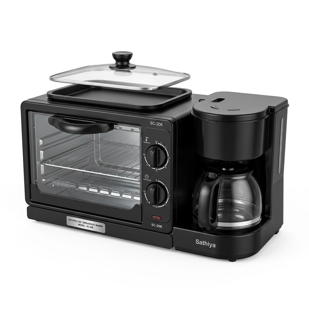 Machine à Petit-déjeuner 3 en 1 Sathiya 