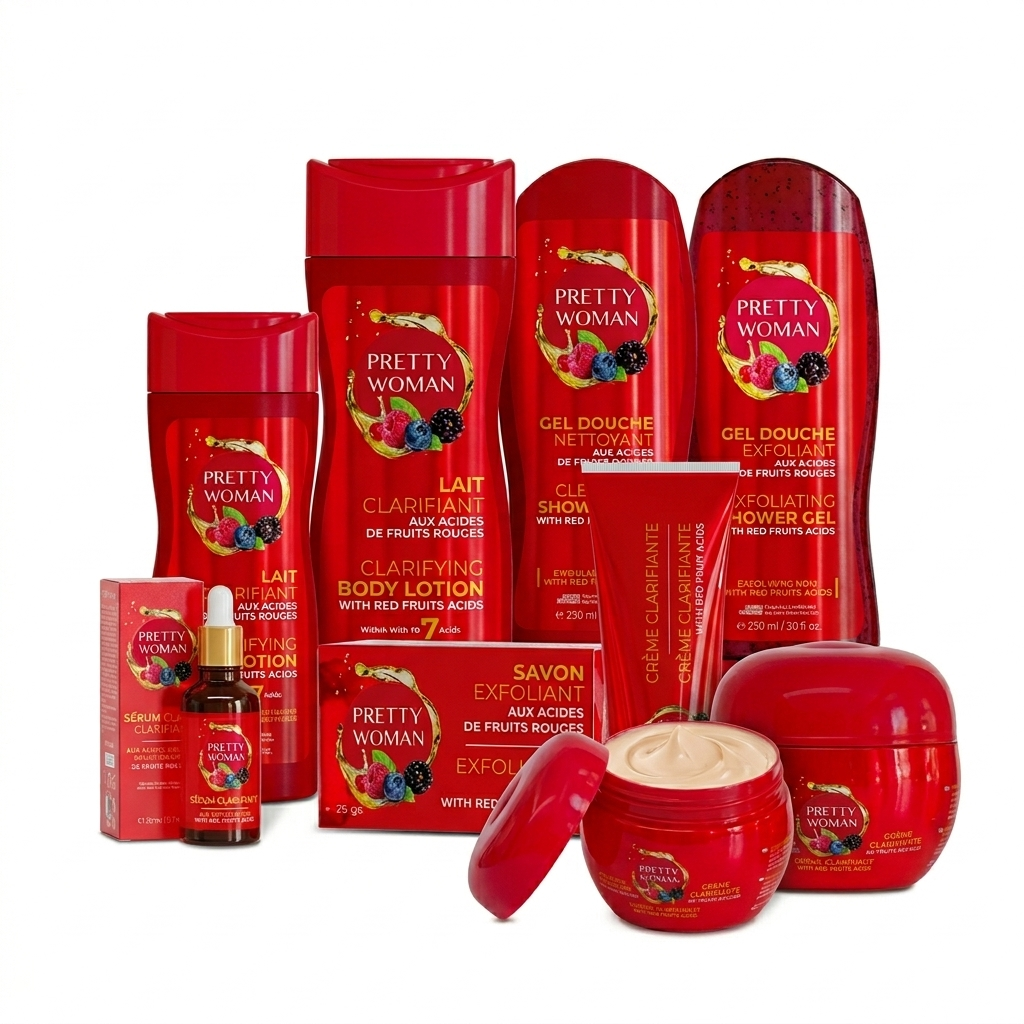 Gamme Éclat Pretty Woman aux Acides de Fruits Rouges