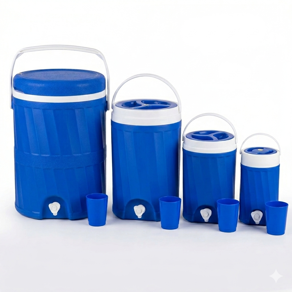 Ensemble de 4 Glacières Isothermes Bleues 