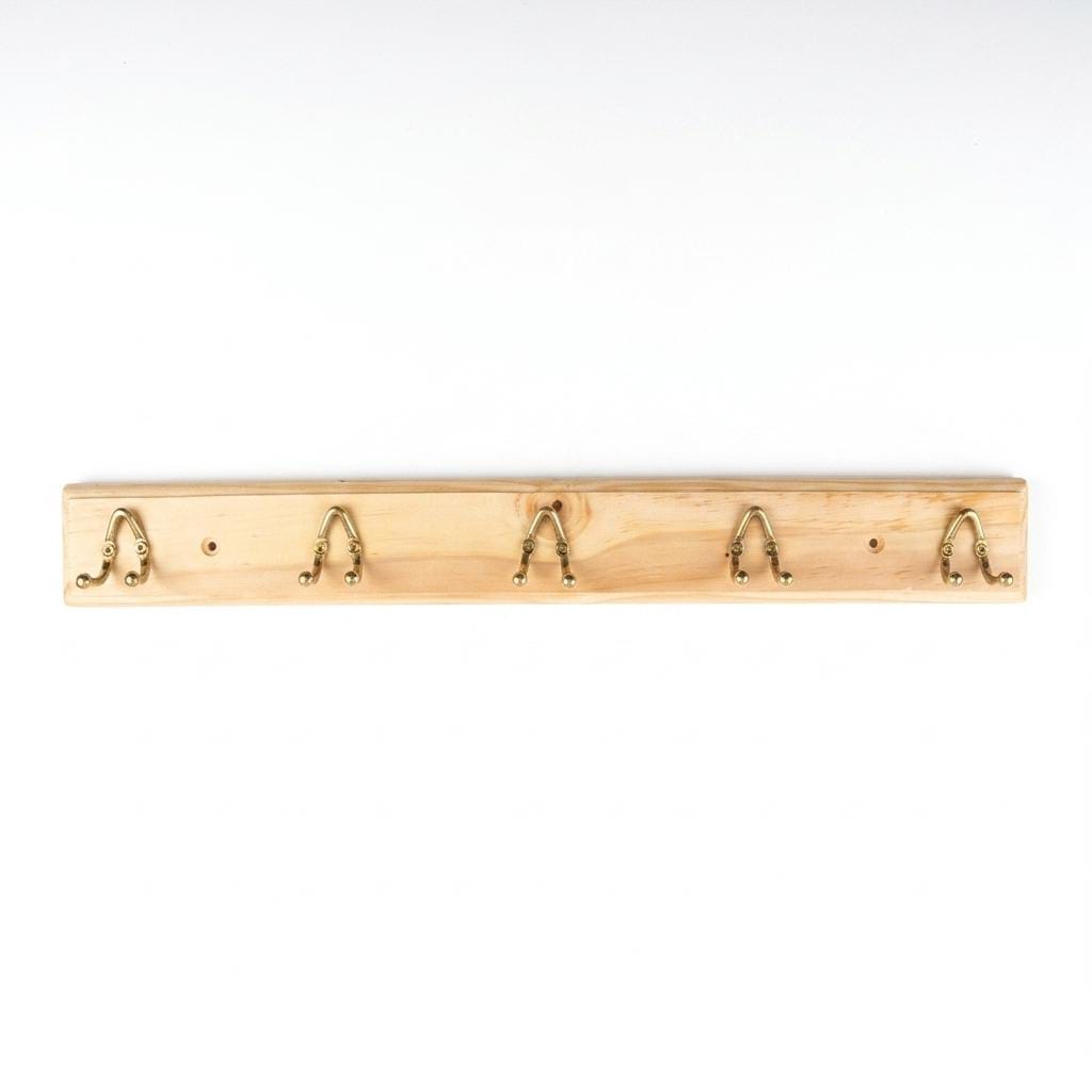 Patère Murale en bois clair