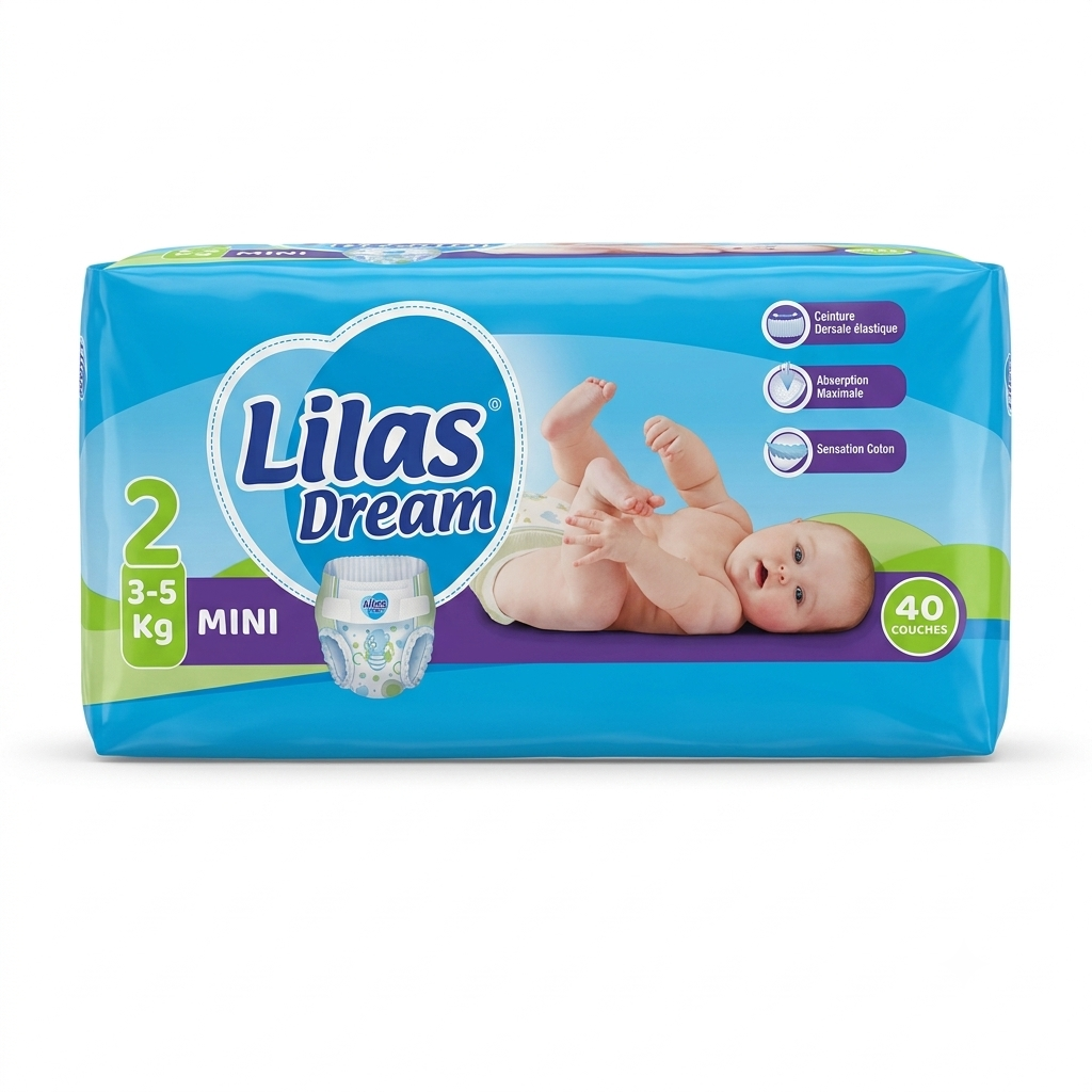 Couches Lilas Dream Mini 3 à 5 kg