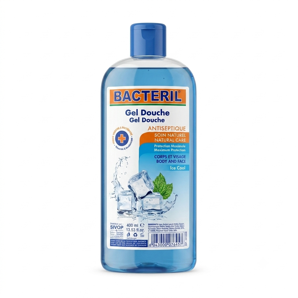 Gel Douche Antiseptique Bacteril Ice Cool