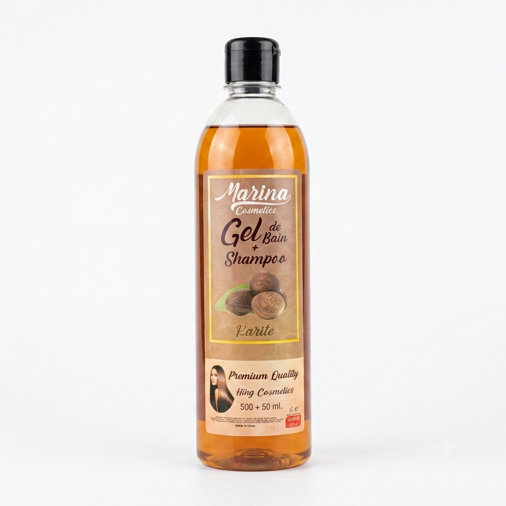 Gel de Bain + Shampooing au Karité de Marina Cosmetics